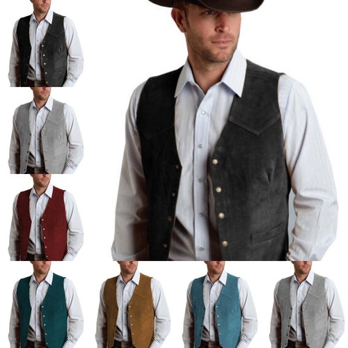 Gilet uomo vintage cowboy