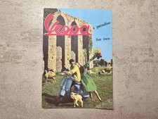 CARTOLINA PUBBLICITARIA VESPA