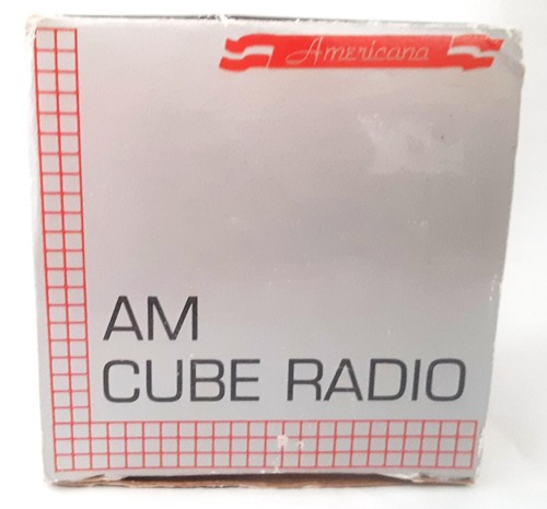 Americana cube radio x3 - radio, 3"x3"