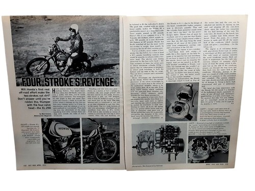 Honda xl250 1972 - honda, articolo