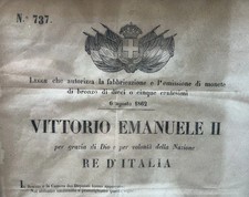 VITTORIO EMANUELE II legge