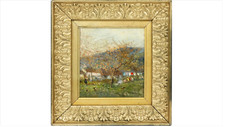 Dipinto olio tavola attilio - dipinto,