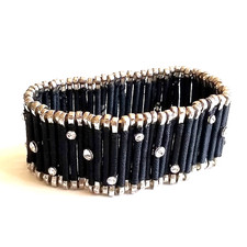 NUOVO Bracciale Elastico Nero