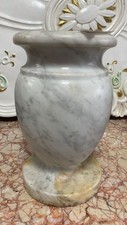 Vaso Decorativo in Marmo Bianco – Stile Classico – Arredo Casa o Cimiteriale