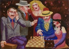 DANIELA ROMANO (Napoli 1947- 2009) - Chi Ha Il Tratto, Vince - Opera In Cornice.