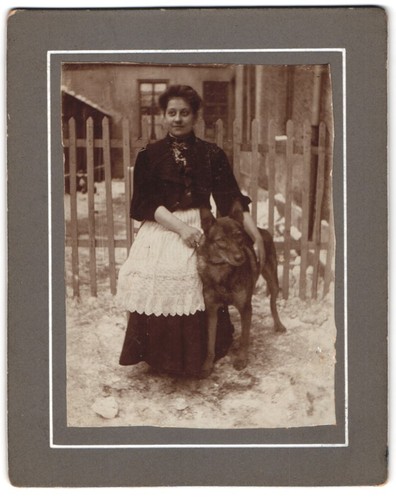 Fotografia donna con cane