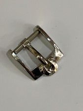 FIBBIA PER CINTURINO OROLOGIO "OMEGA" ACCIAIO ANSA 12 MM -USATO-