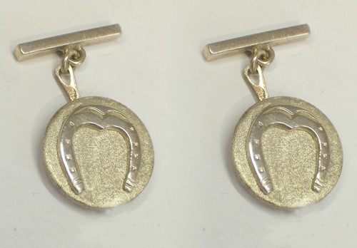 Gemelli con ferro cavallo - ferro, di