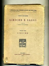 Giulio Salvadori#LIRICHE E