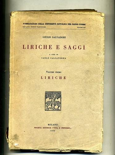 Giulio salvadori liriche - salvadori#liriche, e