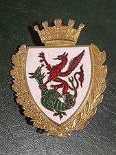 Fregio/Stemma/Placca Vigili Urbani/Polizia Municipale Volterra (Pisa) Smaltato