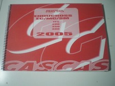 ESPLOSO PARTI RICAMBIO CODICI GAS GAS 125/200/250/300 EC-MC-SM 2005