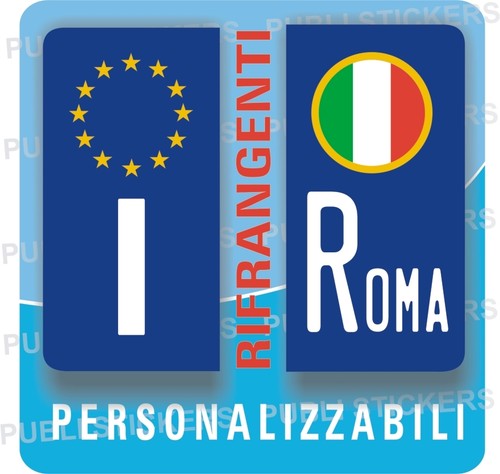 Adesivi targa moto - moto, europea