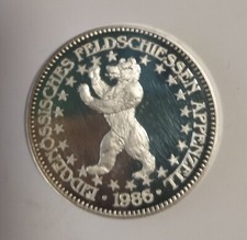 SVIZZERA 50 FRANCHI ARGENTO 1986 TIRI FEDERALI