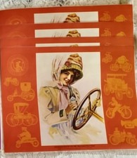 4 tovagliette laminate Coca Cola vintage bambina anni 70