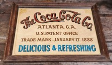 Quadro Vintage Specchio Coca Cola Pubblicità Originale