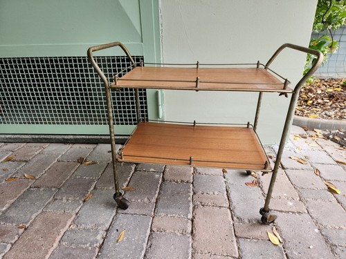 Carrello bar ottone vintage - carrello,