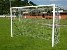 Coppia di porte calcio ridotte 4x2 m in tubo d’acciaio diam. 80 mm Trasportabile