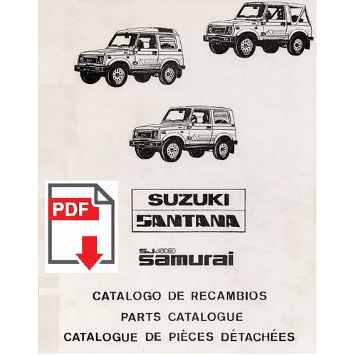 Suzuki samurai sj413 catalogo - suzuki,