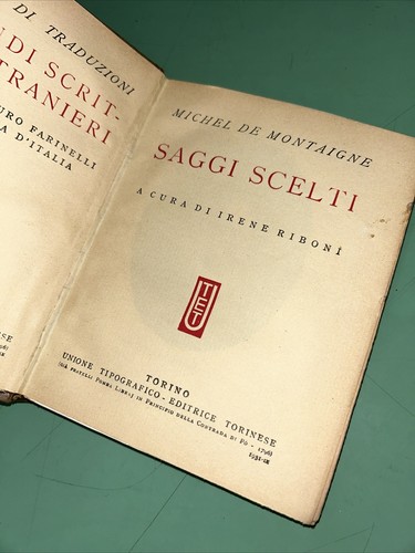 Montaigne saggi scelti utet - saggi,