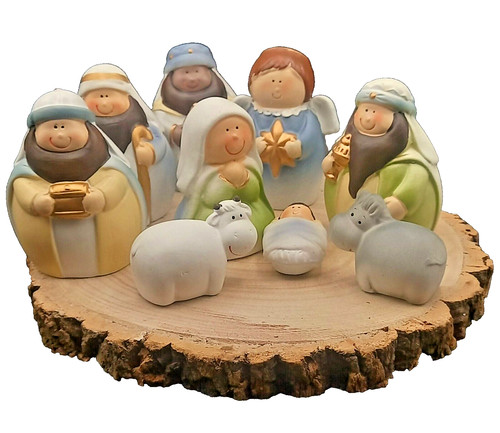 Presepe ceramica pezzi - presepe,