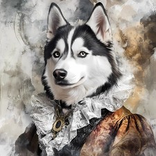 Regal Siberian Husky in