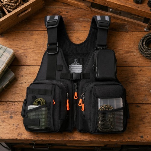 Giubbotto pesca con tasche - pesca,