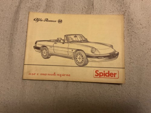 Alfa romeo spider - alfa, e