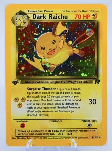 Dark raichu holo edizione - dark,