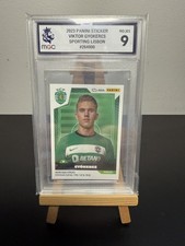 Viktor Gyokeres Panini Futebol 321 23-24 Sporting CP Rookie Sticker MGC Grado 9