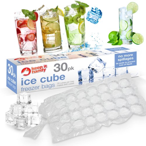 Ice cube freezer bags makes - freezer, 30