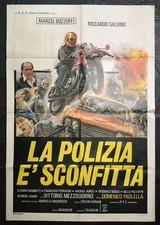 manifesto 2F LA POLIZIA E' SCONFITTA POLIZIESCO 1977 STUNT SQUAD O101