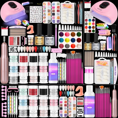 Acrylic nail kit with - nail,