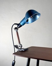 Lampada a molla vintage BAG Turgi anni '40 Swiss Made stile Bauhaus