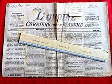 L’ORDINE CORRIERE DELLE MARCHE -Ancon24 25 GIUGNO 1889 -Scherma X Educ. Fisica