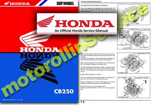 Honda cb250 manuale - manuale, di