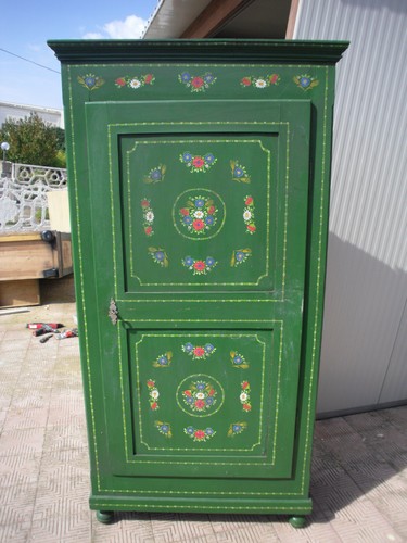 Armadio tirolese dipinto - armadio,