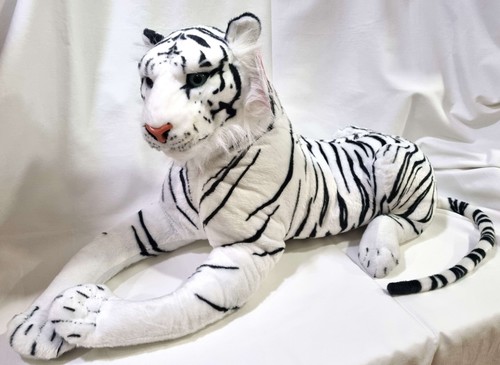 Peluche tigre bianca - bianca, gigante