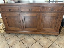 Mobili In Noce,  Arte Povera Credenza + Vetrina E Tavolino Da Salotto