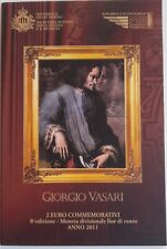SAN MARINO  2 EURO COMMEMORATIVI  2011 FDC  Giorgio Vasari