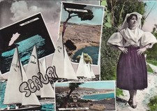 * SCAURI - Panorami, Barche a Vela e Donna 1971