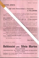 Partito Socialista-Elezioni 1970-Baldassini Marino-Pallerone-Aulla ( V 32 )