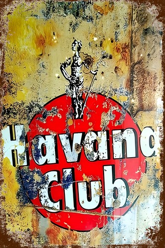 Targa latta havana club - targa,