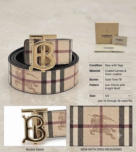 Cintura uomo burberry - cintura, check