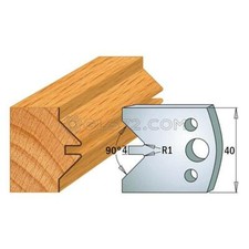 COPPIA COLTELLI SAGOMATI LAVORAZIONE LEGNO PER FRESA TOUPIE 40MM MOD.71