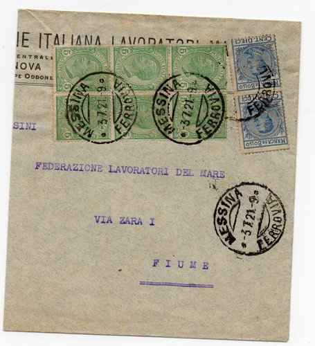 1921 regno centesimi blocco - regno,