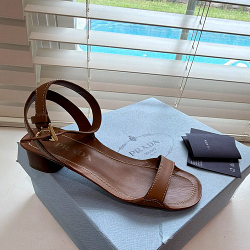 Prada pelle marrone donna - pelle,