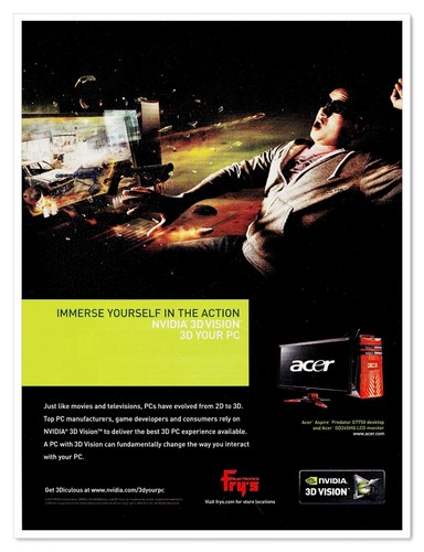Pubblicità stampa nvidia - pubblicità,
