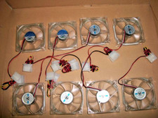 Stock Lotto nr 8 ventoline 80x80 Led per Cabinet L802512SM  DC  12V  0.14A Nuove