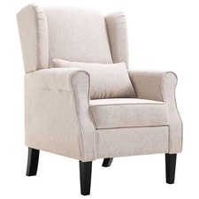 Poltrona Grigio Chiaro Tessuto